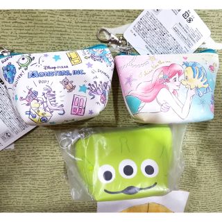 【特價出清】日本迪士尼通販正版三眼怪/小美人魚/怪獸電力公司/大眼仔毛怪/美人魚公主零錢包。