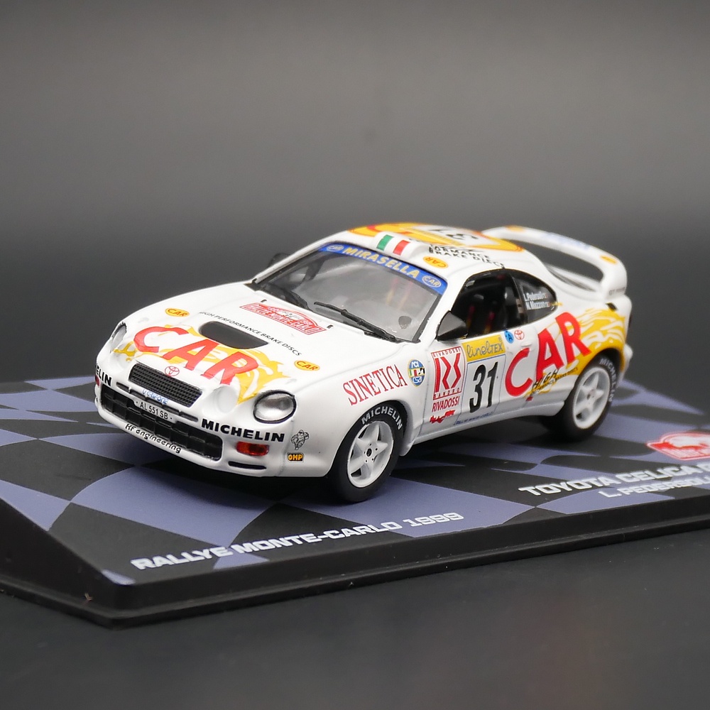 ※汽車模型限時特惠ixo 1:43 Toyota Celica GT-FOUR WRC 1999豐田賽利卡拉力賽車模