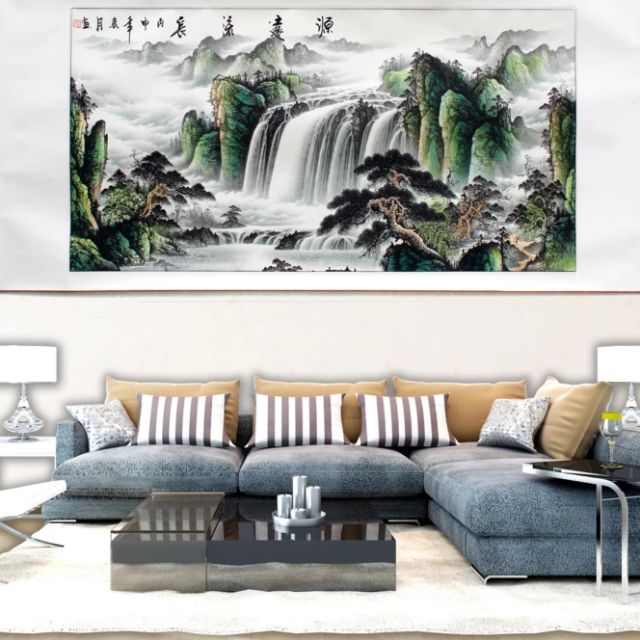禮贊精品文物館 源慶 山水畫字畫風水畫意境畫國畫開運招財擺設居家生活美化環境 蝦皮購物