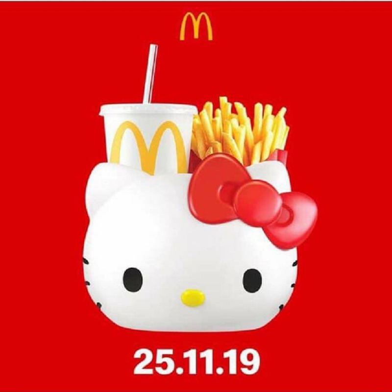 泰國發行麥當勞凱蒂貓kitty萬用提籃