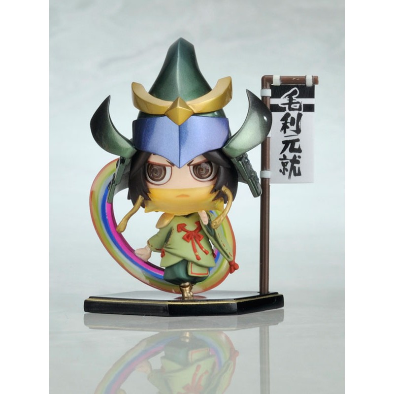 Dcch壽屋盒玩戰國basara 第四陣q版毛利元就蚊香眼 蝦皮購物