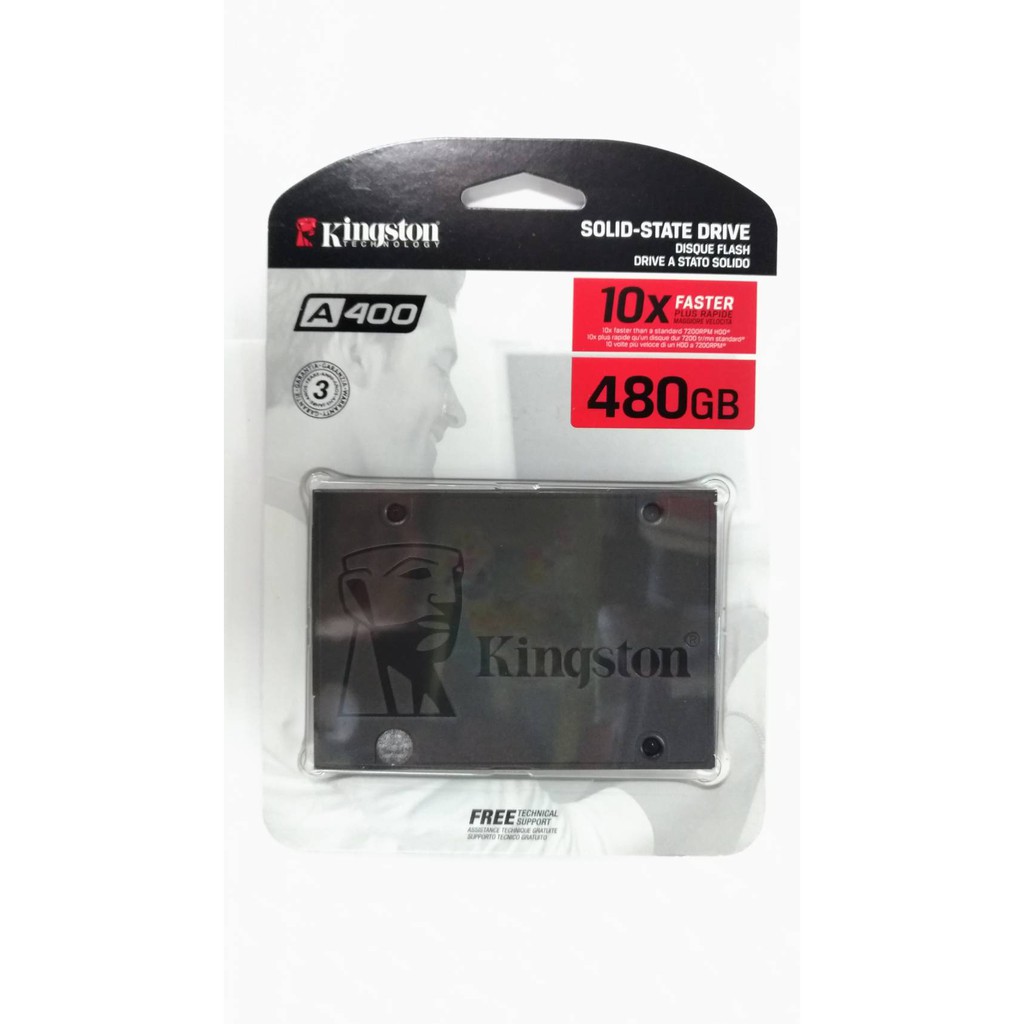 金士頓A400 240G/480G SATA3 2.5吋 SSD  內接式 3年保固 (正廠代理商公司貨 / 全新品)