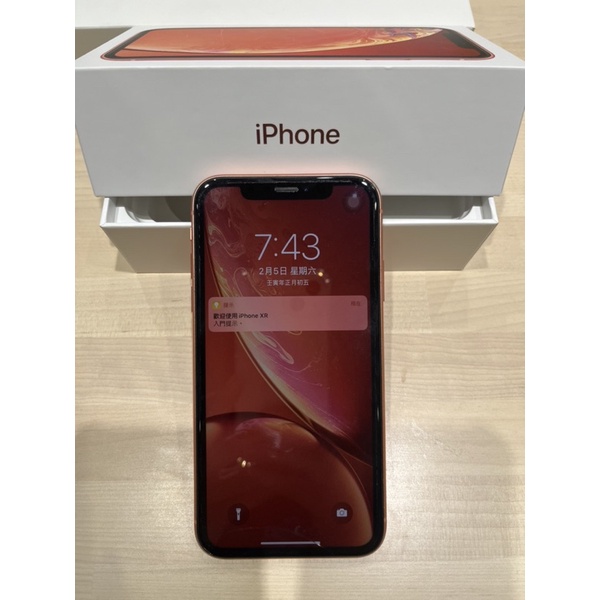 iPhone XR, Coral, 64G 二手 3800