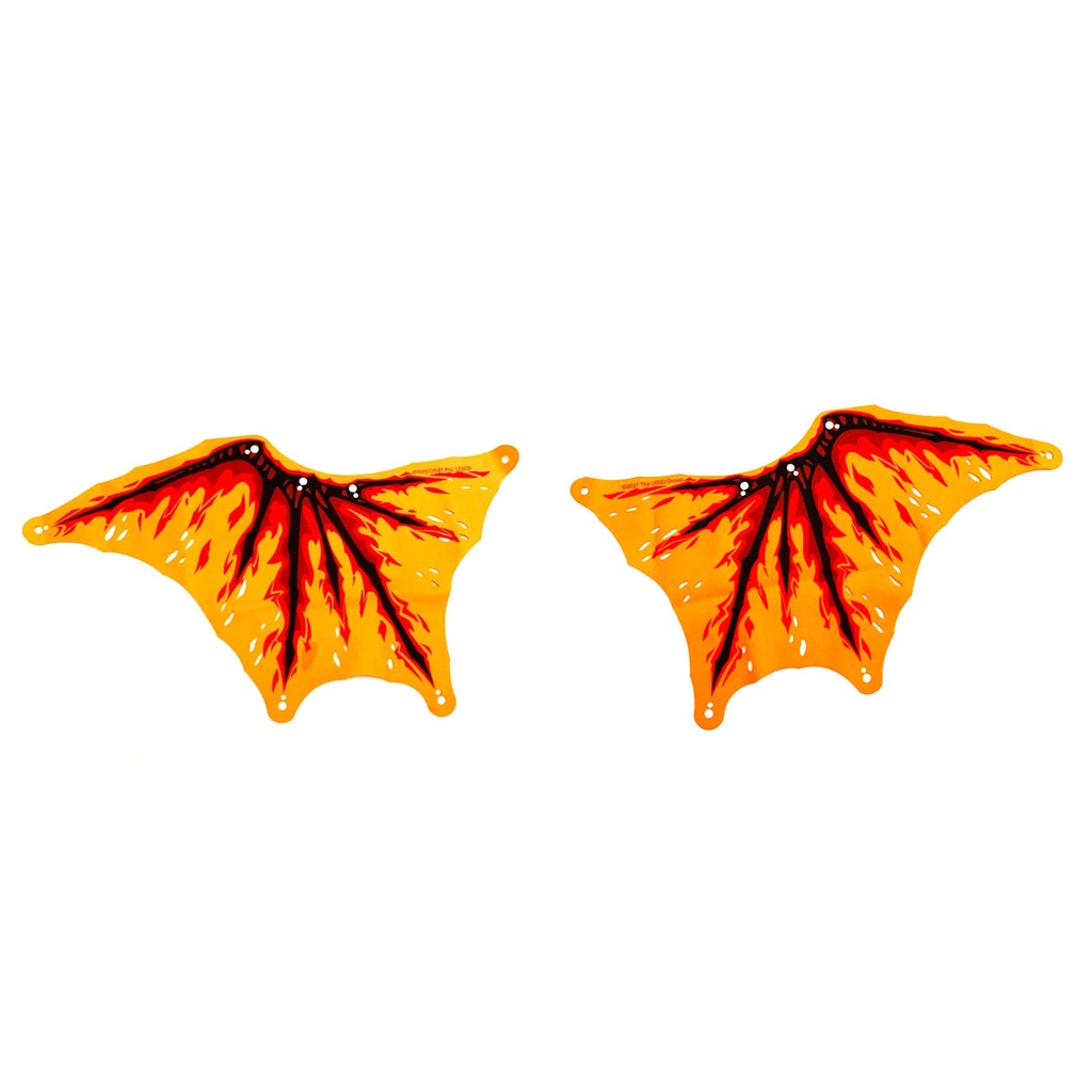 【小荳樂高】LEGO 忍者系列 橘色 布質 軟翅膀 Cloth Wing Dragon 左右一組 (71753)