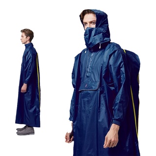 [安信騎士] BAOGANI 寶嘉尼 B09 旅行者背包型雨衣 深藍 一件式 雨衣 背包型雨衣 登山 背包客