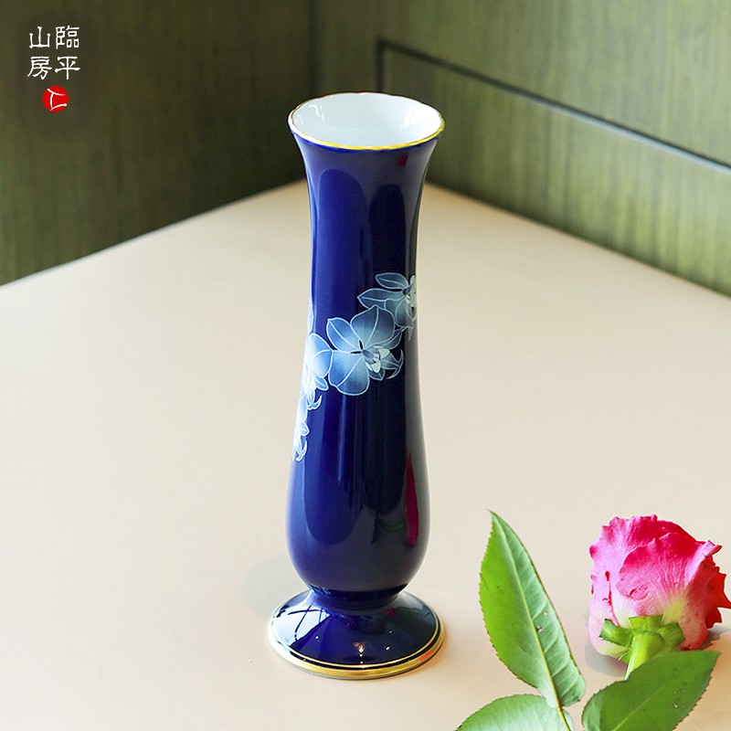 好物分享 日本進口香蘭社描金花邊細口小花瓶中秋禮物日式簡約裝飾插花器f Z 蝦皮購物