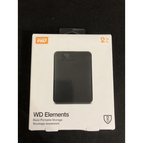 威騰 WD Elements 2.5吋行動硬碟-2TB 外接硬碟