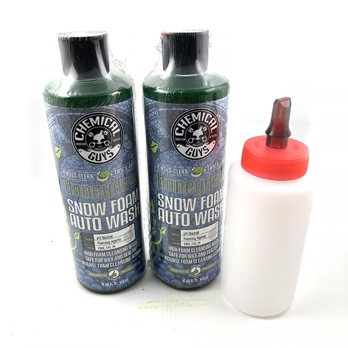 美國 CHEMICAL GUYS HONEYDEW SNOW FOAM AUTO WASH (哈密瓜洗車精) 套組 好蠟