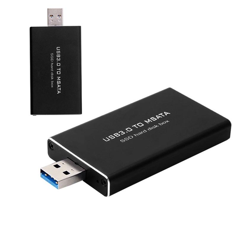 Ace USB 3 0 到 mSATA SSD 硬盤盒轉換器適配器外殼外部用於外殼