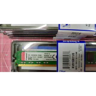 金士頓 全新 盒裝 Kingston 8GB DDR3 1600 (KVR16N11/8)