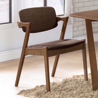 obis 椅子 餐椅 餐桌椅 伯尼淺胡桃咖啡布餐椅