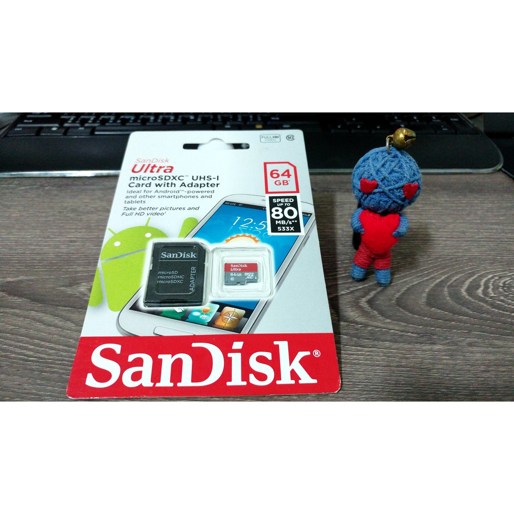 SanDisk Ultra microSD UHS-I 64GB 記憶卡 公司貨 80MB/s