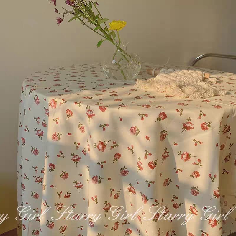 Ins桌布奶黃碎花桌布野餐布田園風桌布民宿咖啡店餐廳軟裝飾ins風宿舍擺拍拍照可愛碎花桌布 蝦皮購物