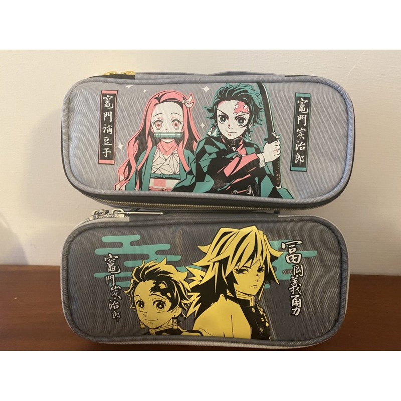 1 2美人魚 正版動漫鬼滅之刃竈門炭治郎禰豆子鉛筆盒上翻筆袋文具用品175元 蝦皮購物