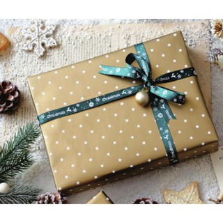 ☆╮Jessice 雜貨小鋪╭☆單面緞帶 聖誕祝福 寛度約12.7mm/長度約25碼(約2286cm) $250