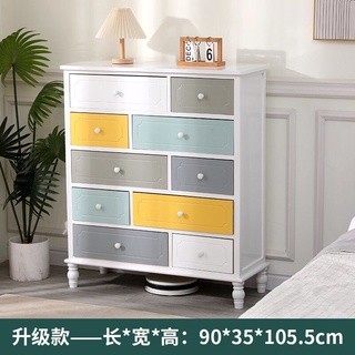 【家居精品】五斗櫃 特價清倉 經濟型 白色實木 現代簡約北歐臥室抽屜式 收納儲物櫃 櫃子 床頭櫃