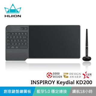 【HUION繪王】INSPIROY Keydial KD200 藍牙繪圖板 下殺↘$2980