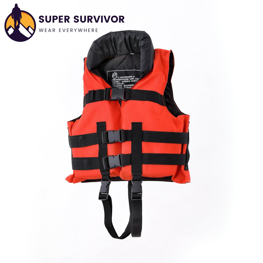 超級生還者系列救生衣「SUPER SURVIVOR」認證NO.K2 兒童圓領超強浮力救生衣 小孩溯溪泛舟水上活動