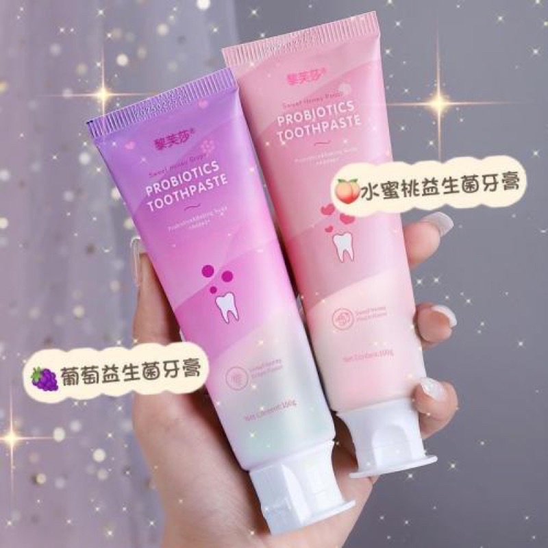 LIFUSHA 黎芙莎  葡萄/水蜜桃  益生菌牙膏 100g