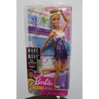 芭比娃娃瑜珈體運動員系列韻律體操選手Rhythmic Gymnast Barbie Made to Move/盒損現貨