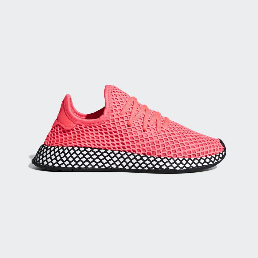 【小八】adidas Deerupt Runner J Turbo 桃紅 B41878