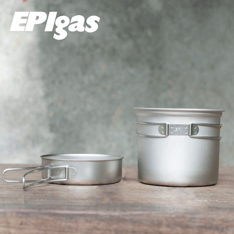 EPIgas BP 鈦鍋組 T-8005 1鍋1蓋 / 鈦鍋 登山鍋具 輕量鍋具 純鈦