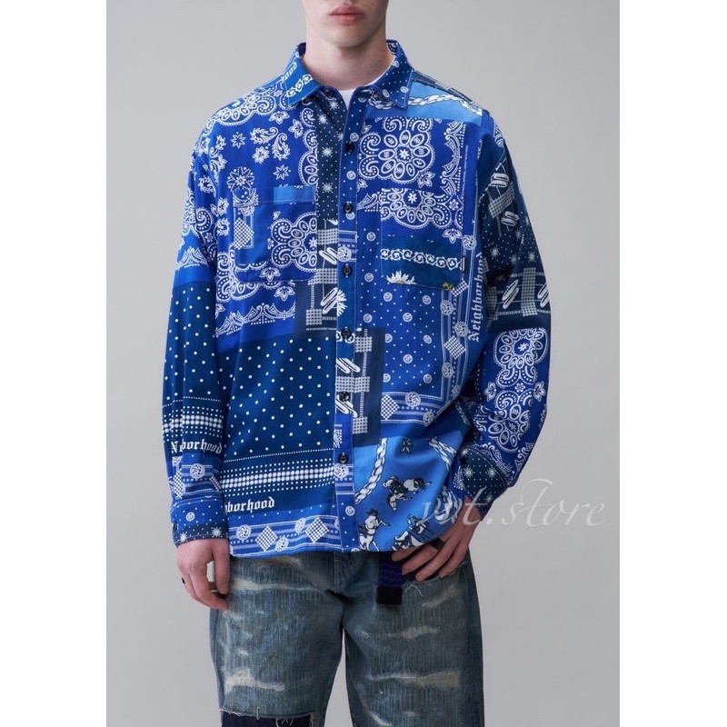 ブルー×レッド ［新品未使用］NEIGHBORHOOD 21SS BANDANA C-ST L | www