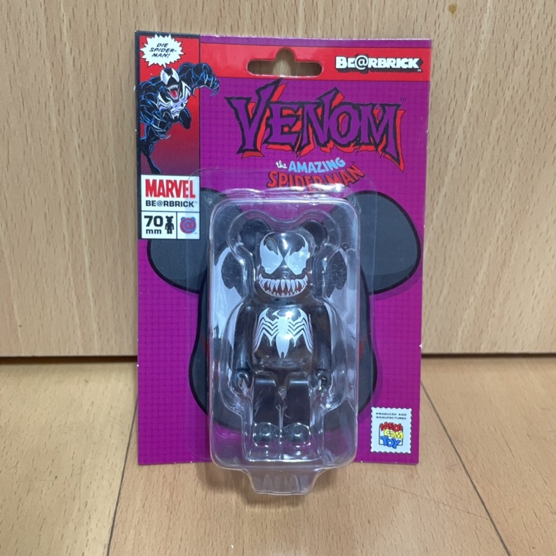 全新現貨 Be@rbrick venom 100% 猛毒 初代 吊卡 marvel 漫威 黑蜘蛛