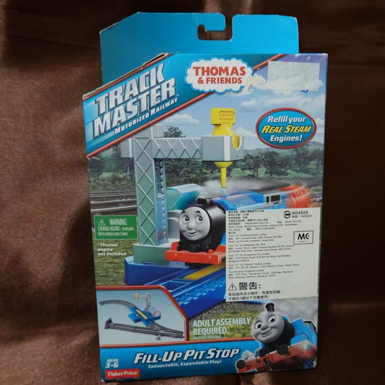 &lt; 盒損特價 &gt; MATTEL 湯瑪士 電動蒸汽小火車 遊戲組 Fisher-Price 費雪 加水站配件 - 全新未拆