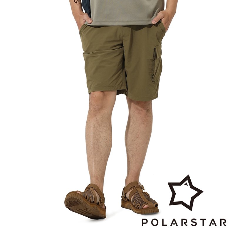 PolarStar 中性 吸排休閒短褲『軍綠』P22853