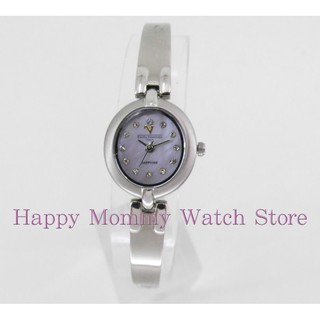 【 幸福媽咪 】網路購物、門市服務Emilio Valentino 范倫鐵諾藍寶石水晶鏡面 手鍊造型女錶SL4004