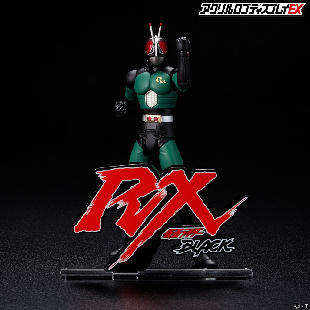 現貨 日版 魂商店限定 壓克力徽標展示牌 EX 假面騎士 BLACK RX 立牌 LOGO