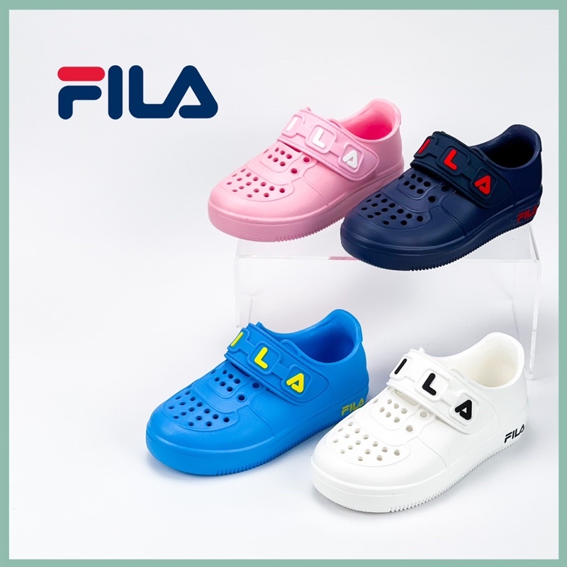 FILA 防水洞洞鞋 童鞋 2022最新款 尺寸：15公分～20公分 免運 10%現金回饋