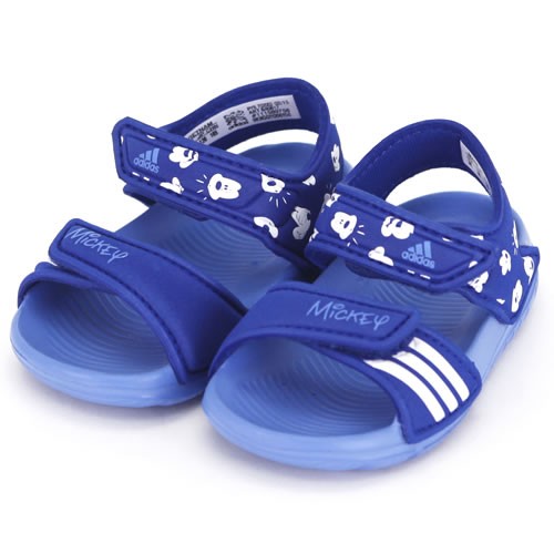 【鞋印良品】ADIDAS 愛迪達 DISNEY AKWAH 9 迪士尼 米奇 童涼鞋 小童鞋 B40817 藍 白