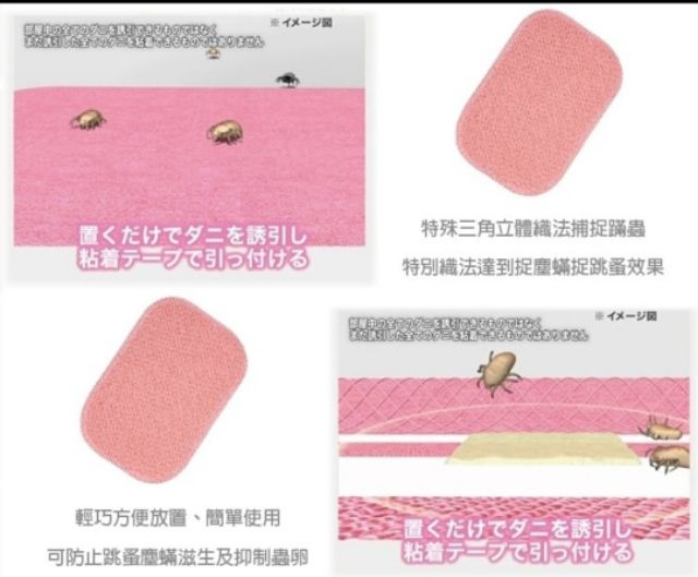 防蹣貼5入日本家居熱銷除蟎貼去塵蟎蟲貼片殺蟎蟲無毒床上用品去蟎跳蚤貼物理誘捕貼防塵蟎 蝦皮購物