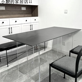 小穎的家居店 熱銷現貨 高透明亞克力T形桌腿加工廣告定製有機玻璃桌腳厚板茶几腿定製