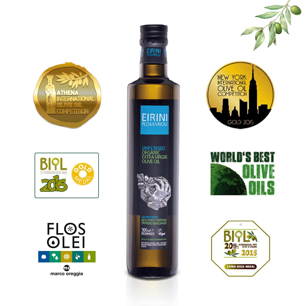 最佳橄欖油🥇15面金牌 希臘 有機 未過濾 特級初榨橄欖油 Eirini Plomariou Extra Virgin