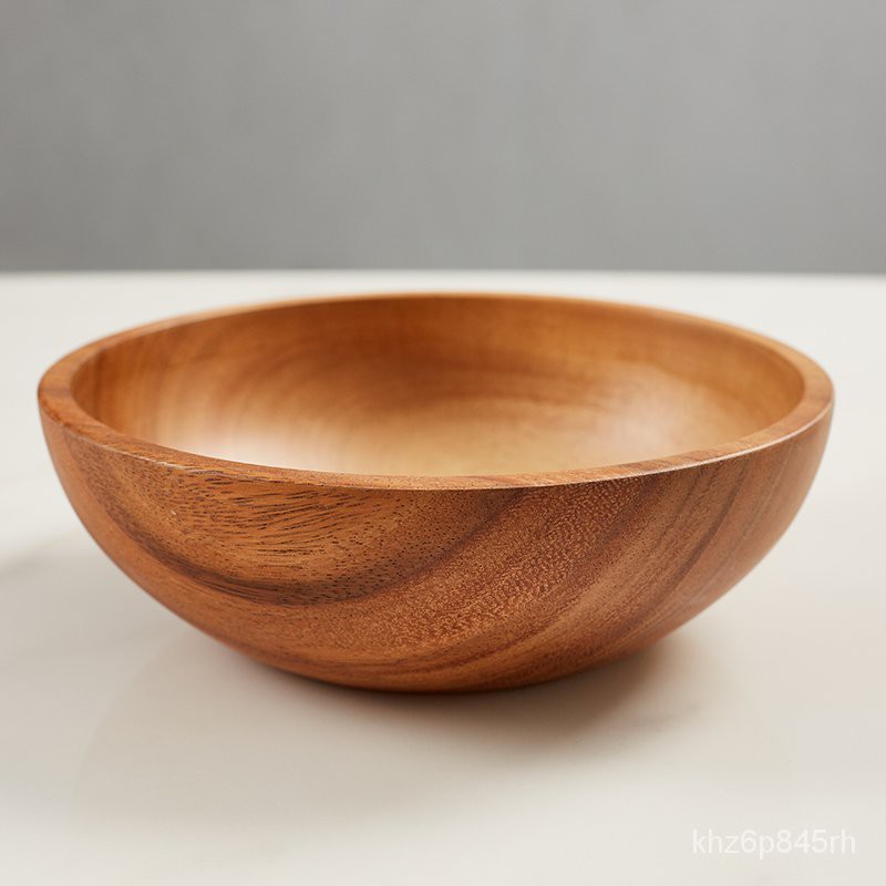 [店家推薦]日式家用木質餐具創意木碗相思木沙拉碗湯碗果盆無漆兒童防摔防燙