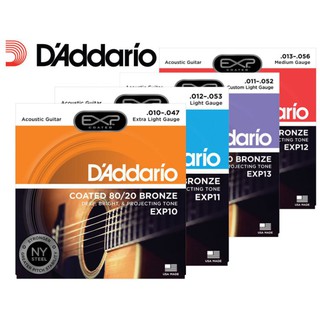 【好聲音樂器】D'addario 木吉他弦 黃銅 EXP13 / EXP10 / EXP11 / EXP12 黃銅包覆