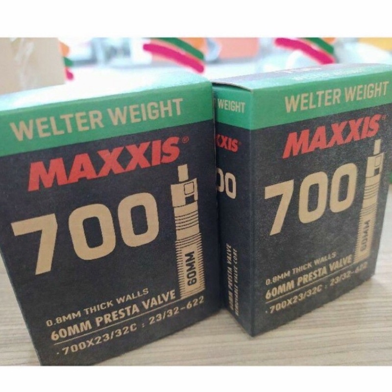 2 x Maxxis Road Inner Tubes 700x23-32C 60mm
