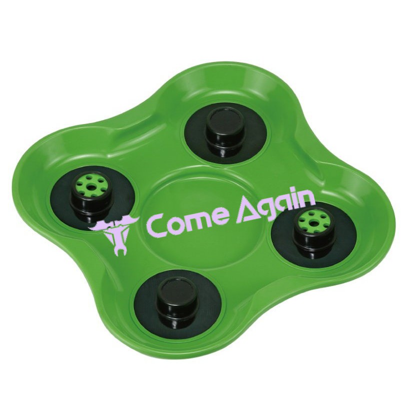 【Come Again】強力型零件磁盤(4只磁鐵)/強力磁鐵盤/磁吸盤/工具螺絲收納盤〔含稅〕