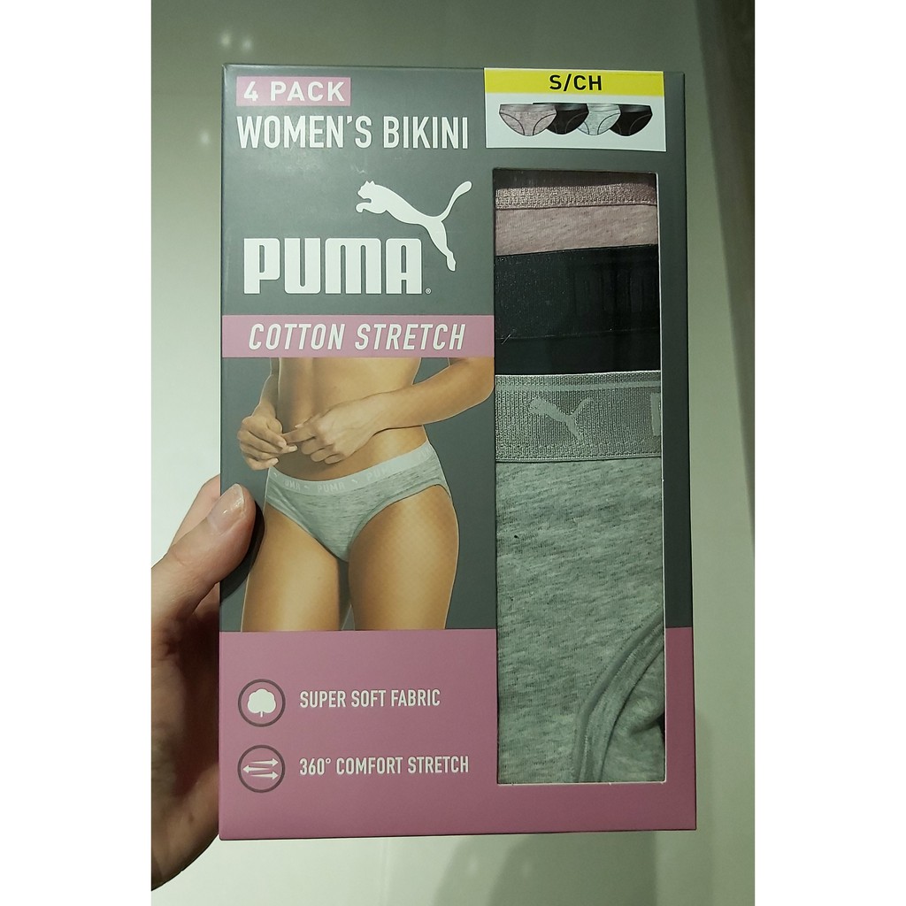 PUMA Woman's Bikini女棉質內褲S號(全新)拆售89元/件