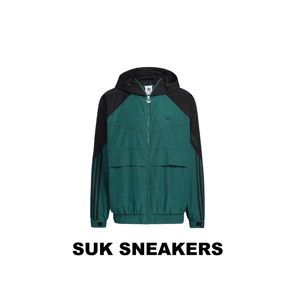 代購♦️2201 Adidas SPRT WB 黑綠色 黑色 立領外套 風衣 運動外套 HC0329