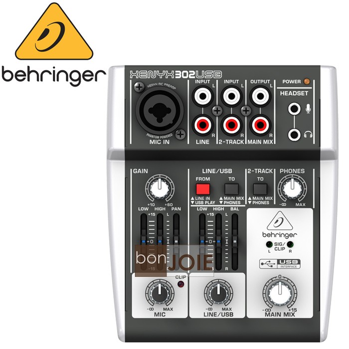 Behringer XENYX 302USB 混音器 德國耳朵牌 302 USB 介面