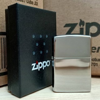 【現貨附發票】美國 Zippo 打火機 正品 鍍鉻鏡面拋光 型號250