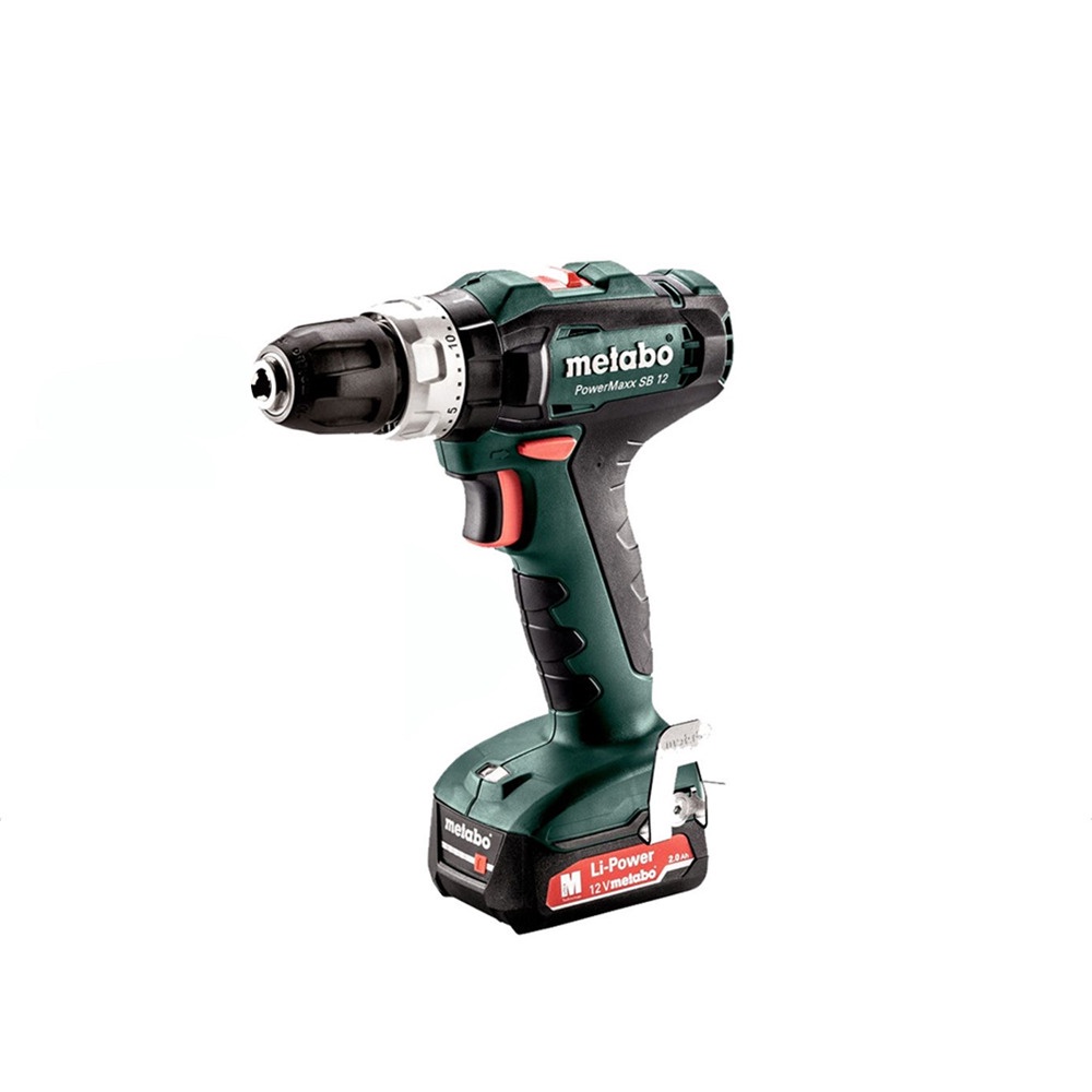 metabo 美達寶 12V鋰電震動電鑽套裝 (POWERMAXX SB 12 SET 2.0AH)｜ASTool