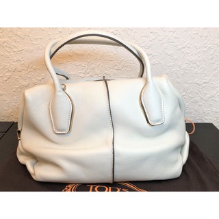 TOD'S D bag (leather/ handle tote)手提肩背二用/牛奶白色