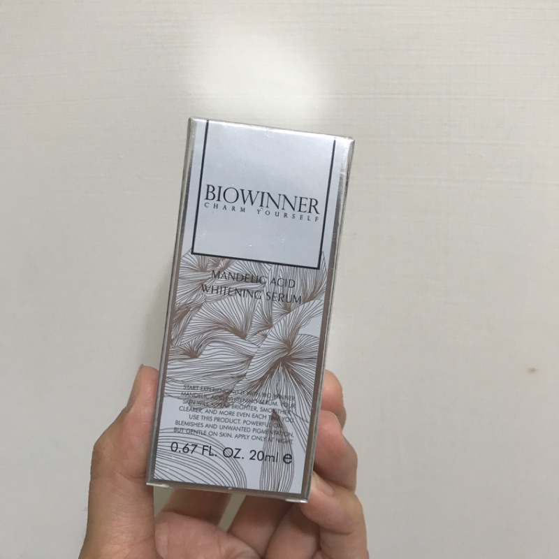 BIOWINNER杏仁酸煥白精華 全新 20ml