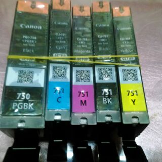 CANON 原廠裸裝墨水匣PGI-750 CLI-751 BK/C/M/Y(750盒裝590，紅.黃盒裝一個400元)