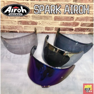 🌟台南熊安全🌟 AIROH SPARK 史巴克 全罩 安全帽 鏡片 電鍍 原廠公司貨 深墨 pinlook